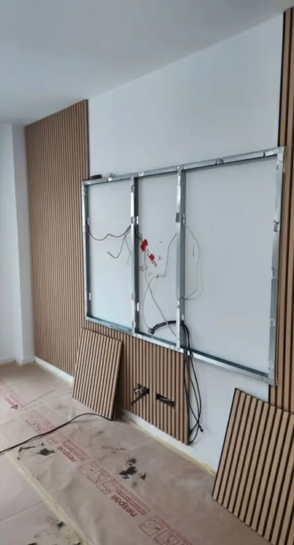 Before: Media wall feature
